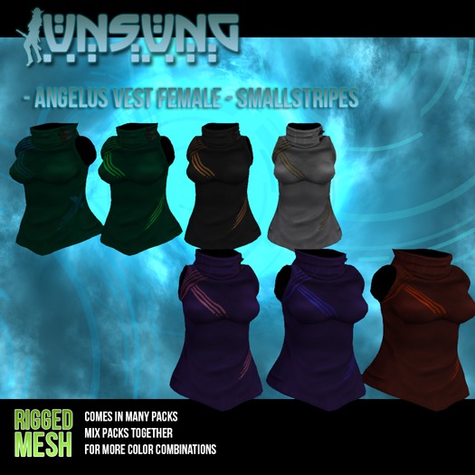 Unsung - Female Angelus Vest - Small Stripes Pack