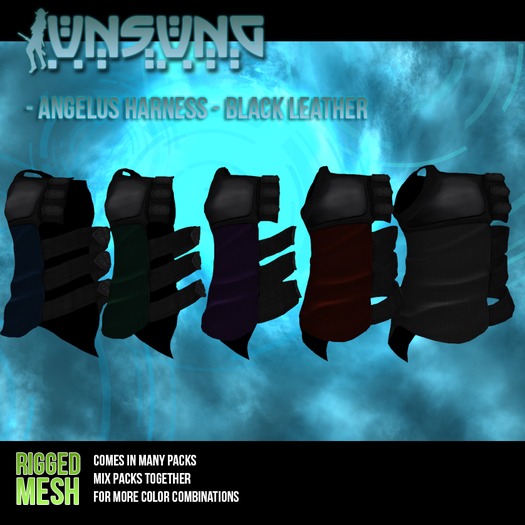 Unsung - Femmy Angelus Vest Harness Addon - Brown leather pack
