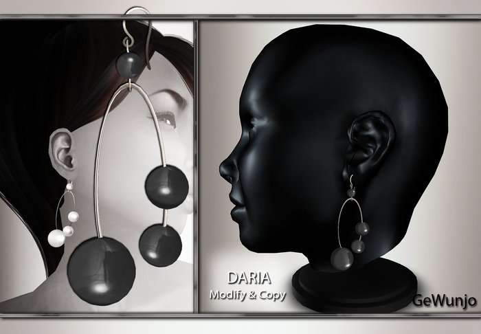 GeWunjo : DARIA black earrings