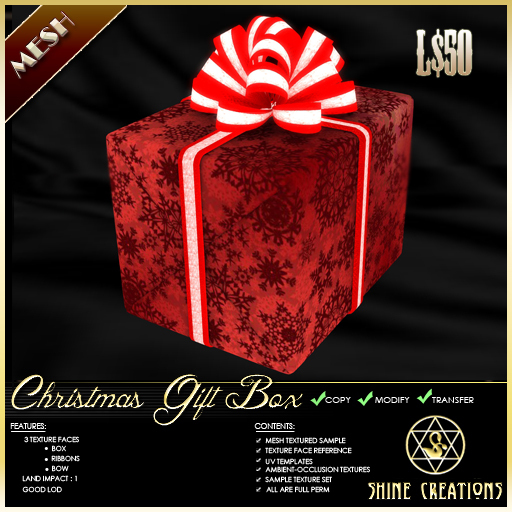 Mesh Christmas Gift Box Pack