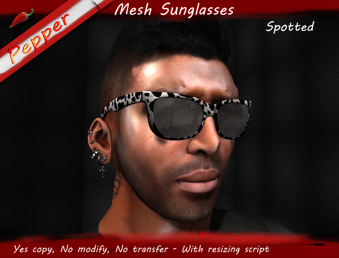 ~Pepper~Spotted Sunglasses (Mesh)