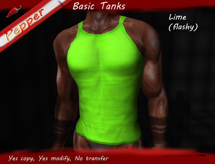 ~Pepper~Flashy Tank *Lime*