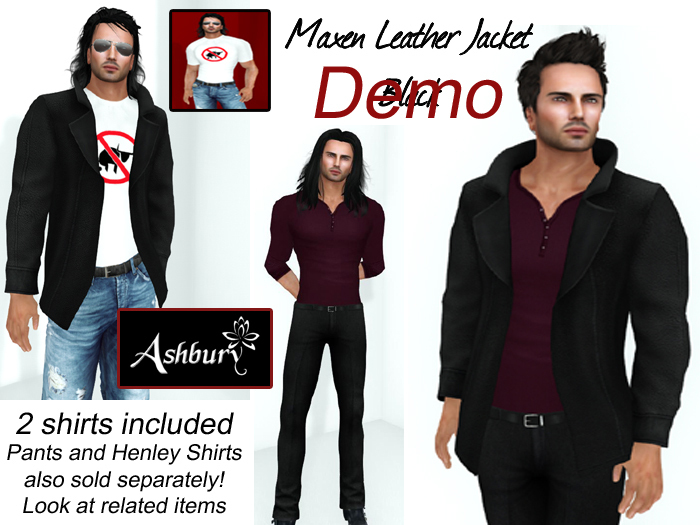 [ASHBURY] Maxen Leather Jacket & Shirts-DEMO