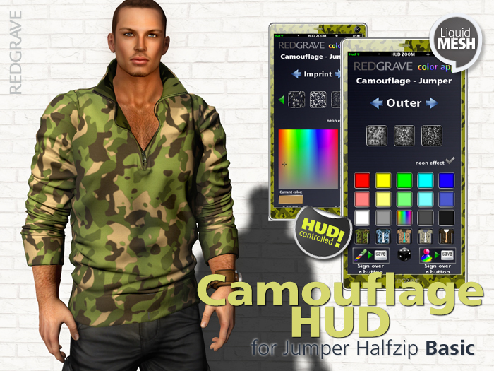 Halloween HUD - Jumper Halfzip - REDGRAVE