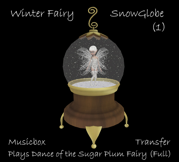 Winter Fairy Snowglobe (2) Transfer
