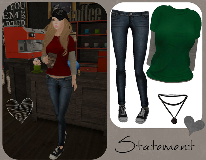 Tomboy Outfit (Red)