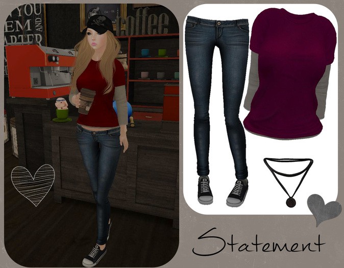 Tomboy Outfit (Fuchsia) 