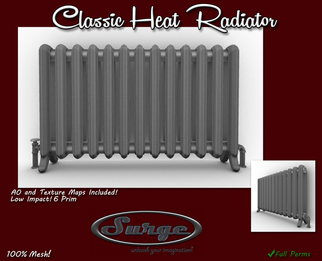Classic Heat Radiator - Full Permission - Mesh