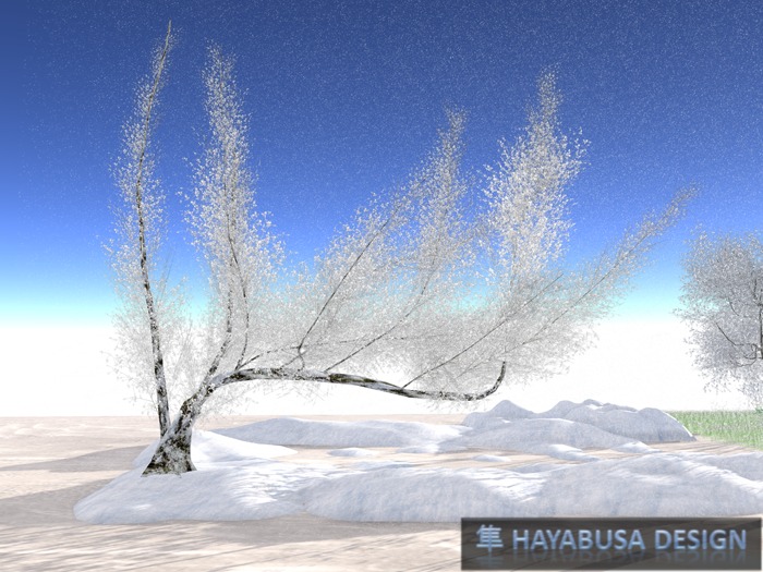 Winter Elegant Tree, True 3D Botanic Tree, copy&modify, High Density Foliage