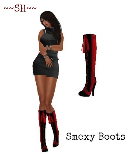 ~~SH~~ Pleaser red/black Boots