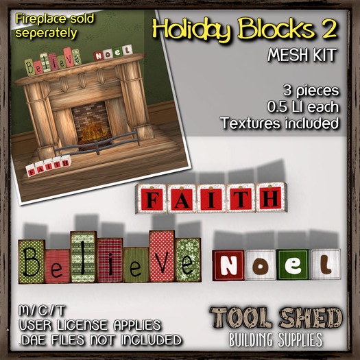 Tool Shed - Holiday Blocks Kit 2