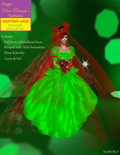 Franchise Outer Vendor - Christmas Magic Bride Green