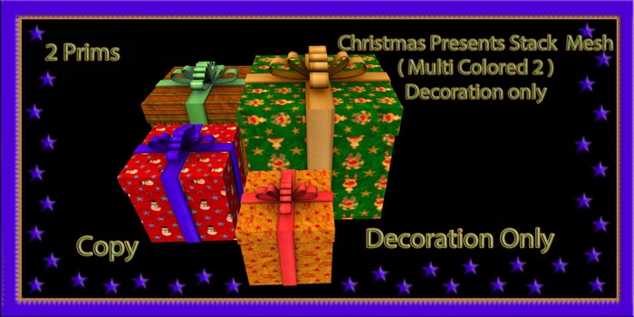 Christmas Presents Stack Mesh  ( Multi colored 2 )