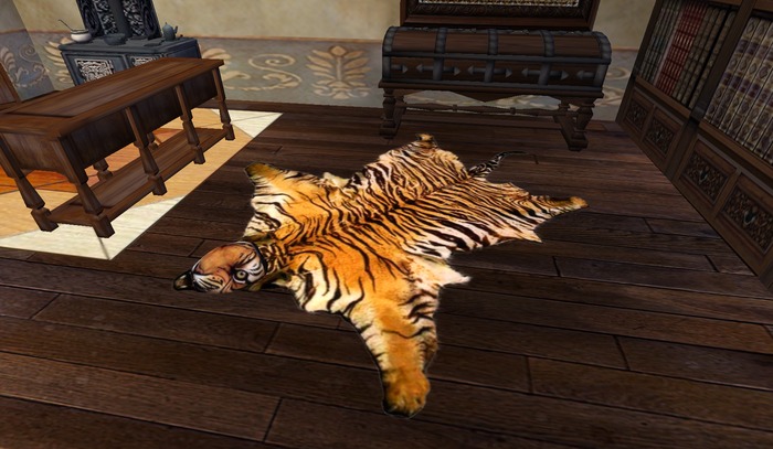 Tiger Skin Rug 2 prim 2 anims