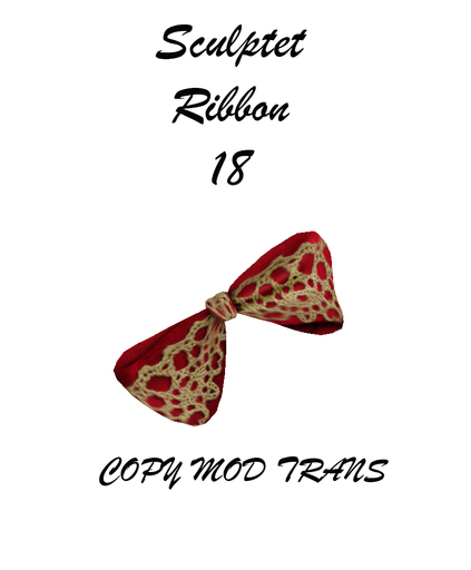 Sculpted Accessory Bow / Ribbon 18