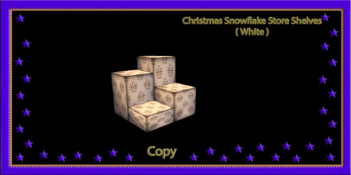 Snowflake Display Stand White ( Small )