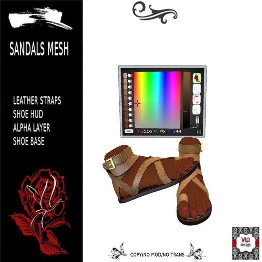 SANDALS BROWN LEATHER