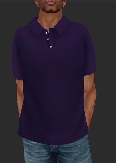 GG-Men's Mesh Polo-Purple
