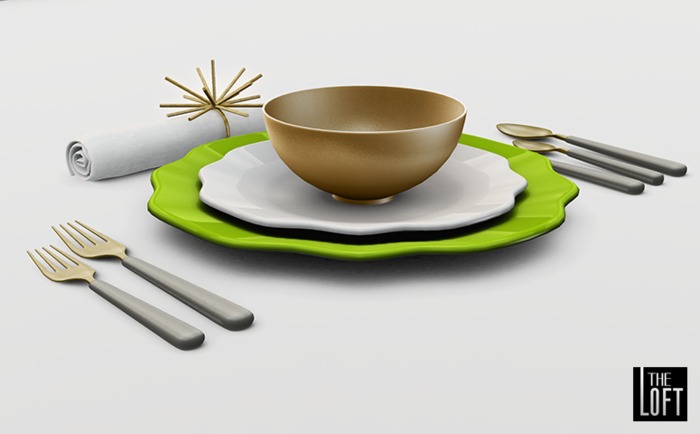 The Loft - Casolare Place Setting Black