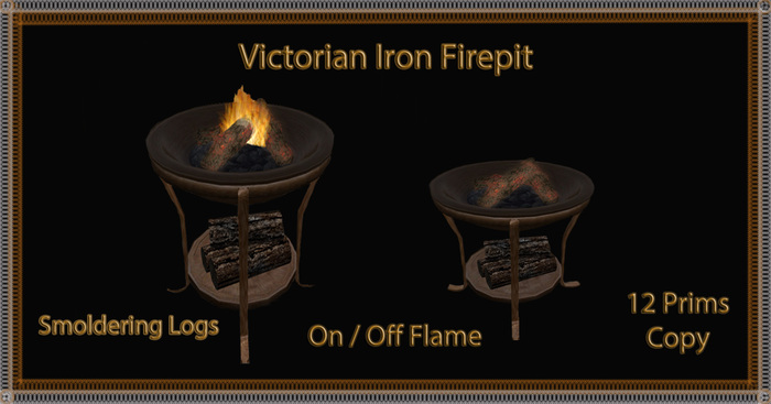 Victorian iron Firepit