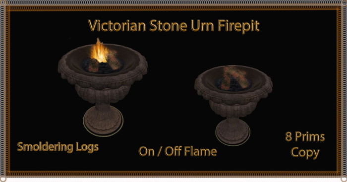 Victorian Stone  Urn  Firepit