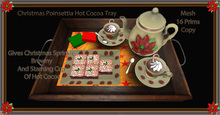 Christmas Poinsettia Hot Cocoa Treat Tray