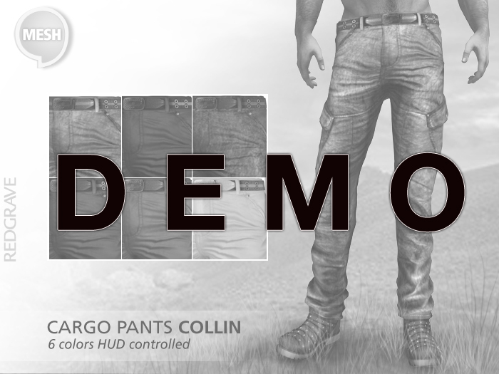 DEMO Mesh - CargoPants COLLIN - REDGRAVE DEMO