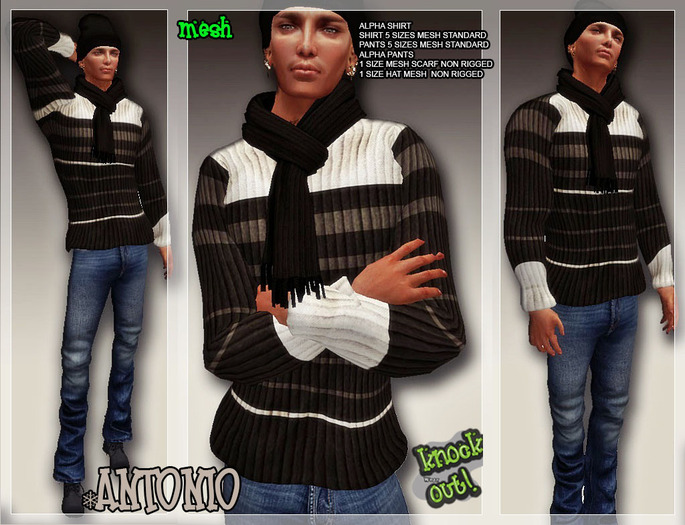 ..::knockout..::NASUS BLACK  MEN MESH