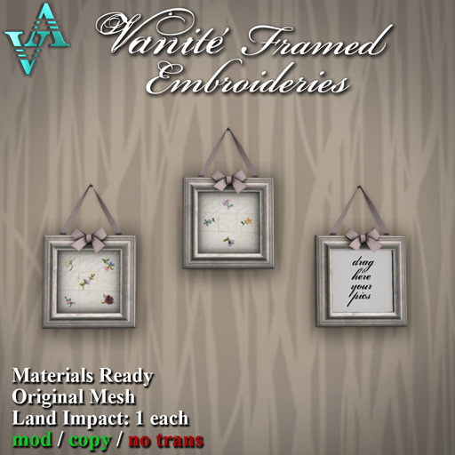 Atelier Visconti Vanite' Framed Embroideries
