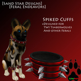 [SSD-FE] Spiked Cuffs Box Red