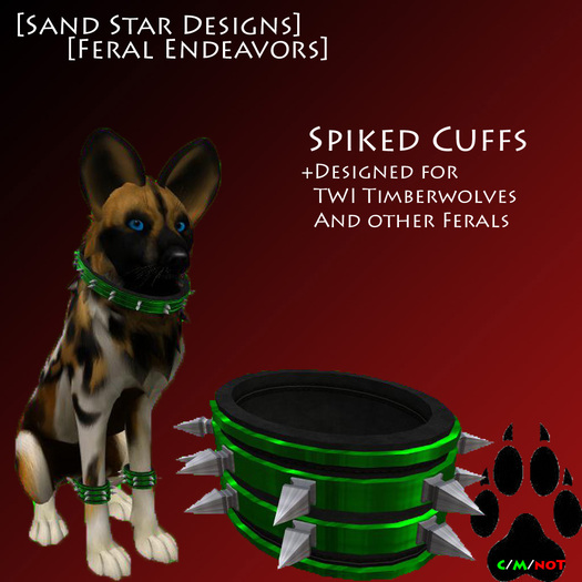[SSD-FE] Spiked Cuffs Box Green