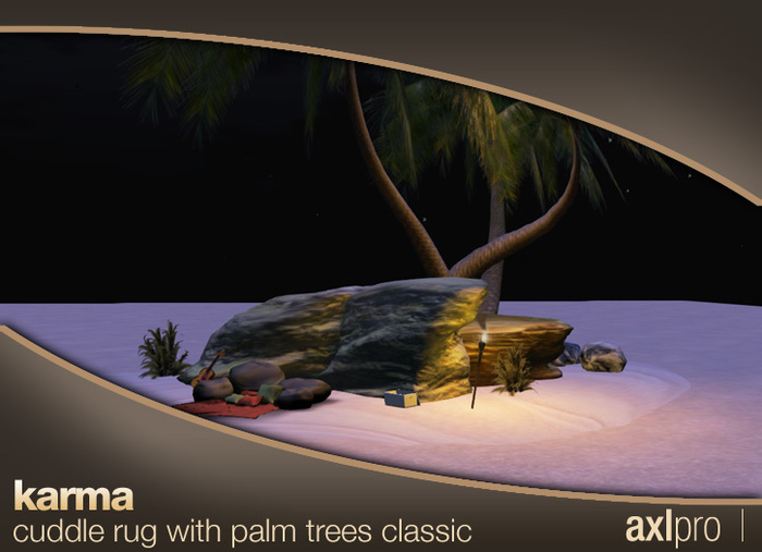 AXL pro box - Karma Cuddle Rug with Palm Trees Classic