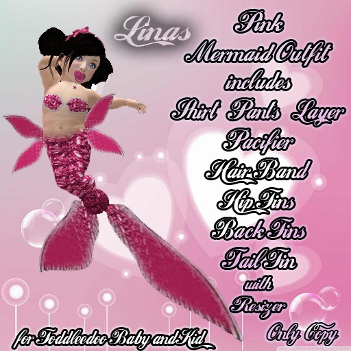 [Linas] Little Mermaid Pink Outfit