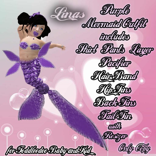 [Linas] Little Mermaid Purple Outfit 