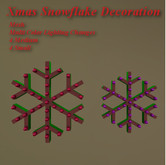 Xmas Snowflake Multi Color Lights Med & Sm