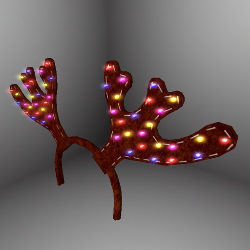 Mesh Felt Antlers w/ Lights