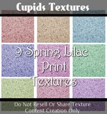 *CUPIDS TEXTURES* 9 Spring Lilac Print Textures
