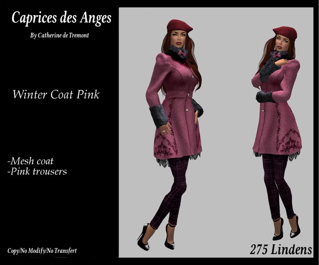 *CdT* Winter Coat Pink