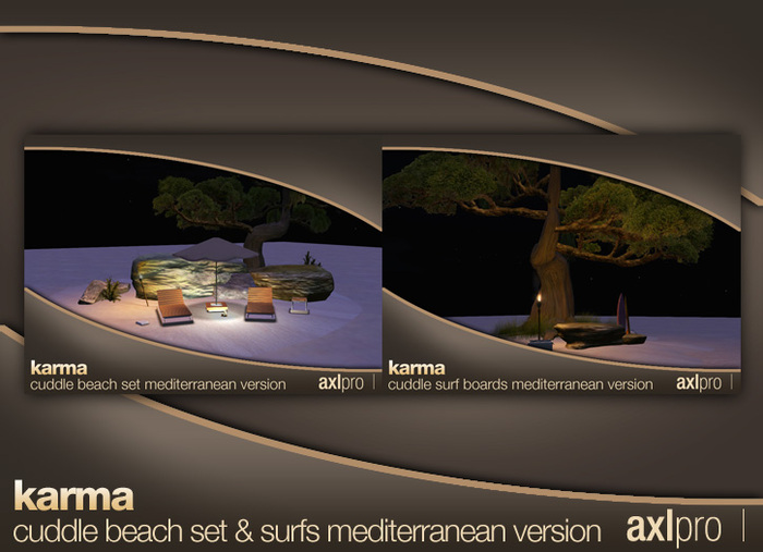 AXL pro box - Karma Cuddle Beach Set & Surfs - Mediterr Version