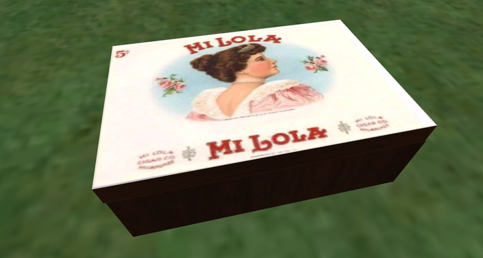 Gorby's Magic Flying Vintage Cigar Box "Mi Lola" Label Fly Drive Float