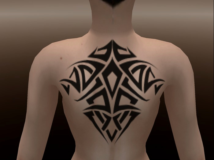 Tribal Back Tattoo 1