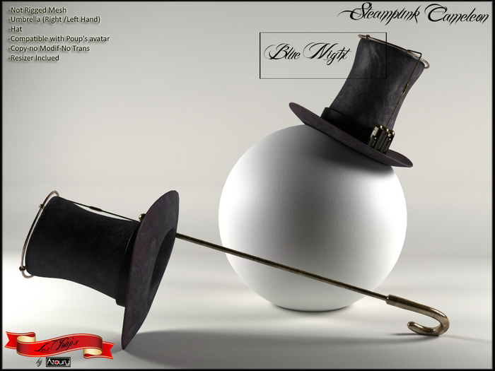 AZOURY - Steampunk Cameleon (Blue Night)