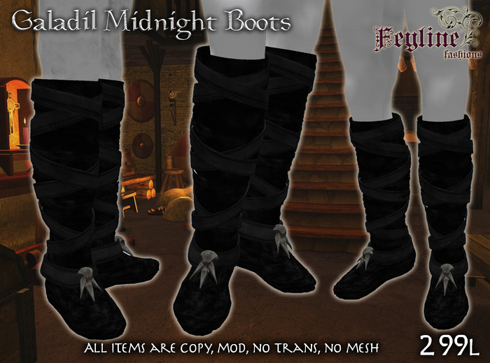 *FF*Galadil Midnight Boots