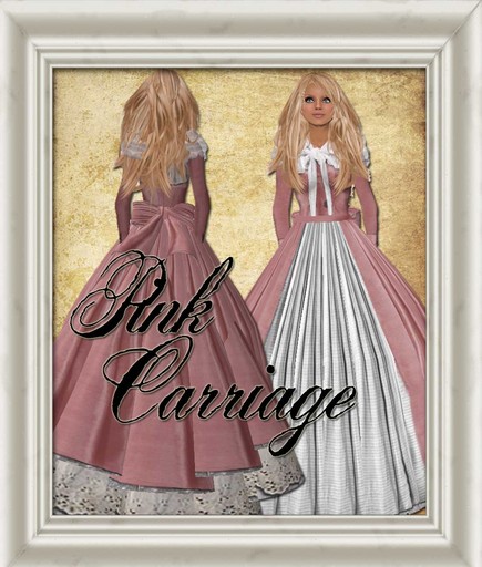 Shabby Chic Pink Carriage