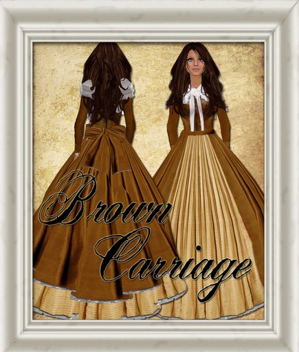 Shabby Chic Brown Carriage