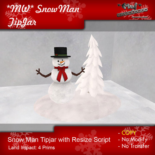 [PROMO] *MW* Snow Man TipJar