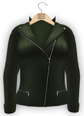 !Rebel Hope - Sherry Mesh Leather Jacket Evergreen