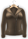 !Rebel Hope - Sherry Mesh Leather Jacket Camel