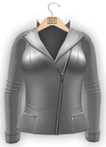!Rebel Hope - Sherry Mesh Leather Jacket Silver