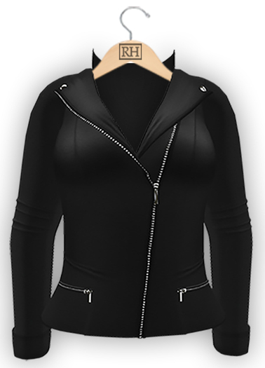 !Rebel Hope - Sherry Mesh Leather Jacket Black